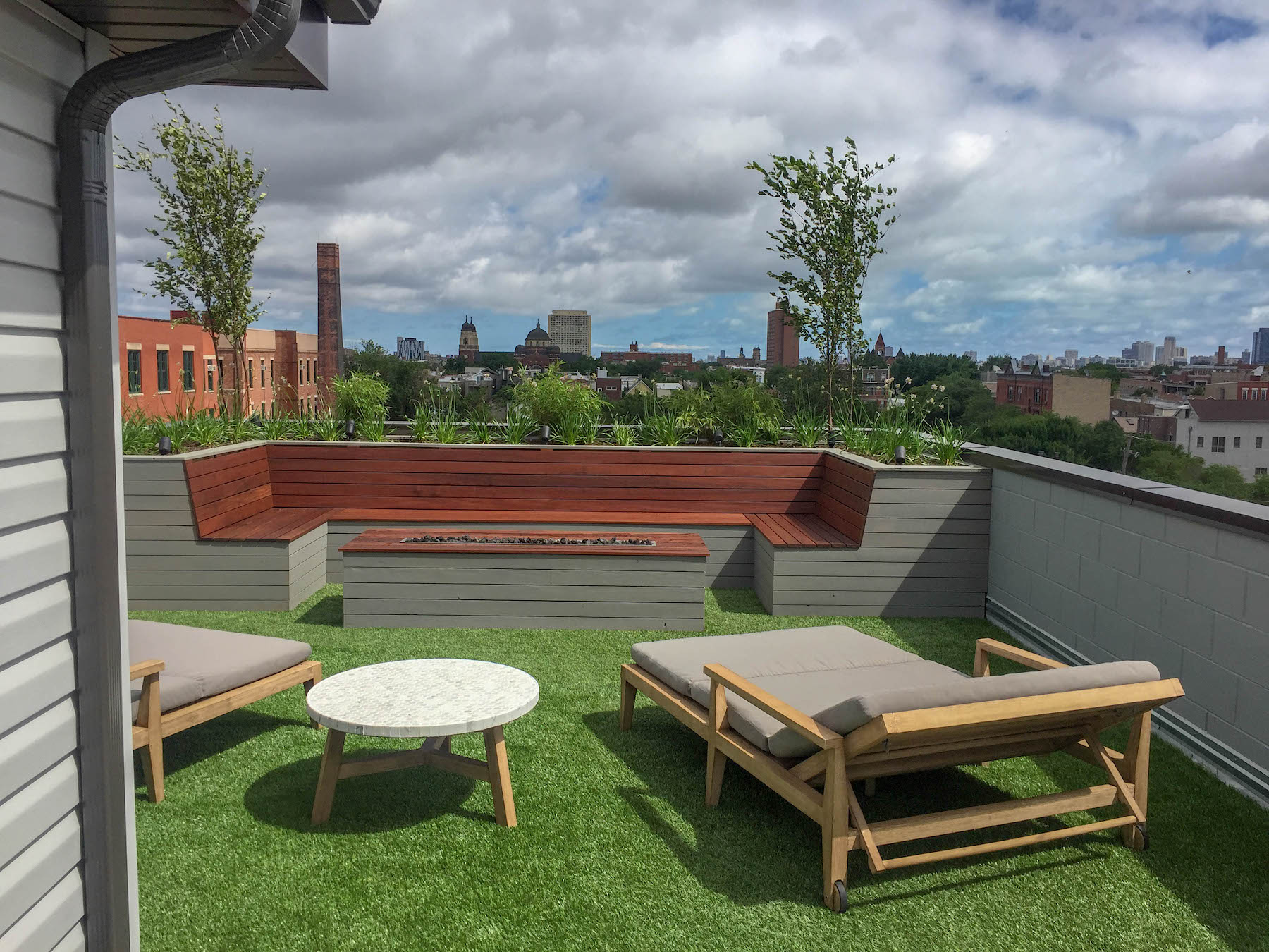 Rooftop Terrace Outdoor Kitchen Dining Denver CO