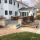 Stone paver patio and paver walkway Denver Colorado