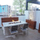 Fire Table With Privacy Fence