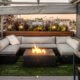 Built-In Furniture With Fire Pit