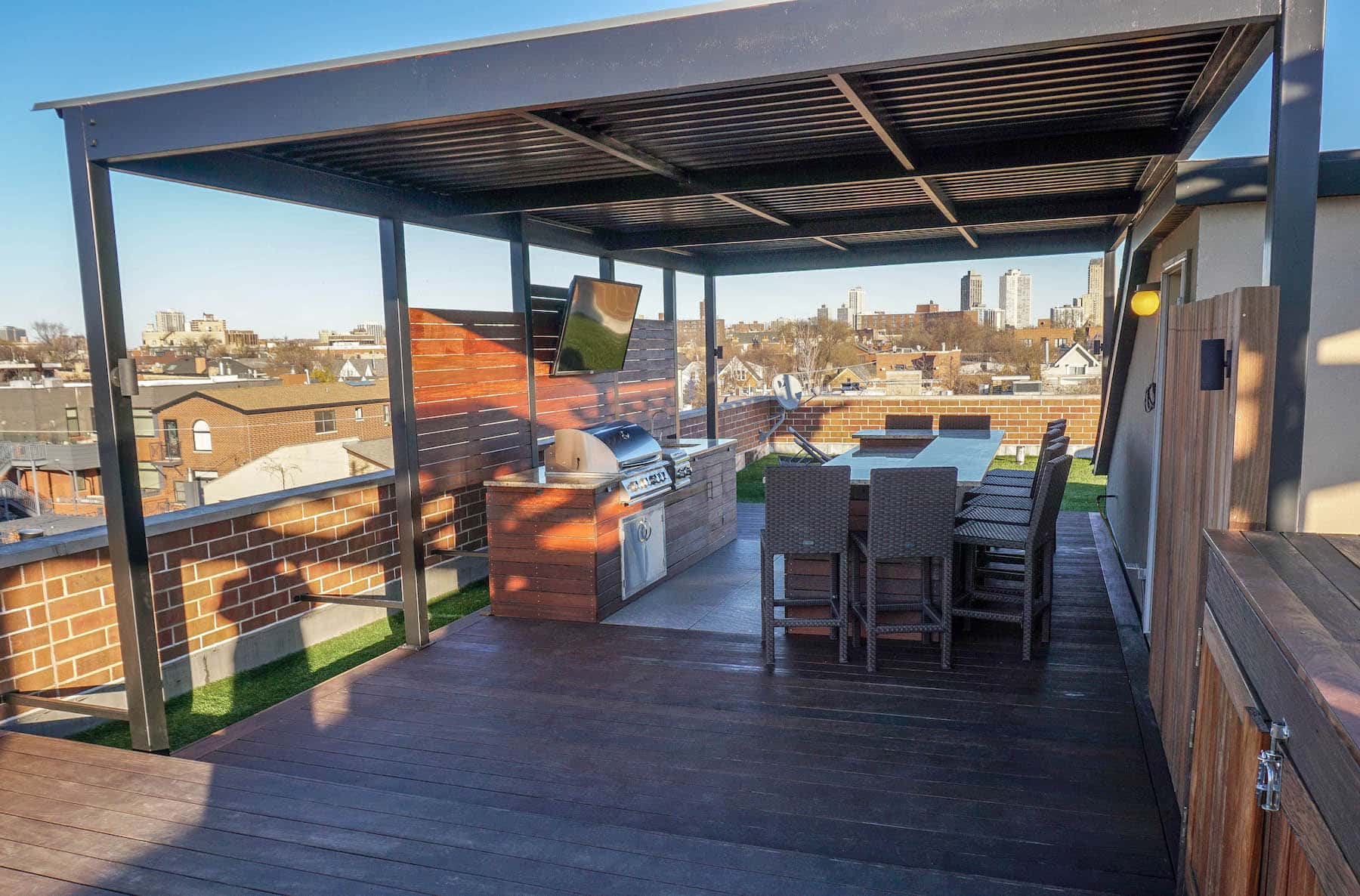 Rooftop Deck With Pergola Rooftop Deck With Pergola Denver CO