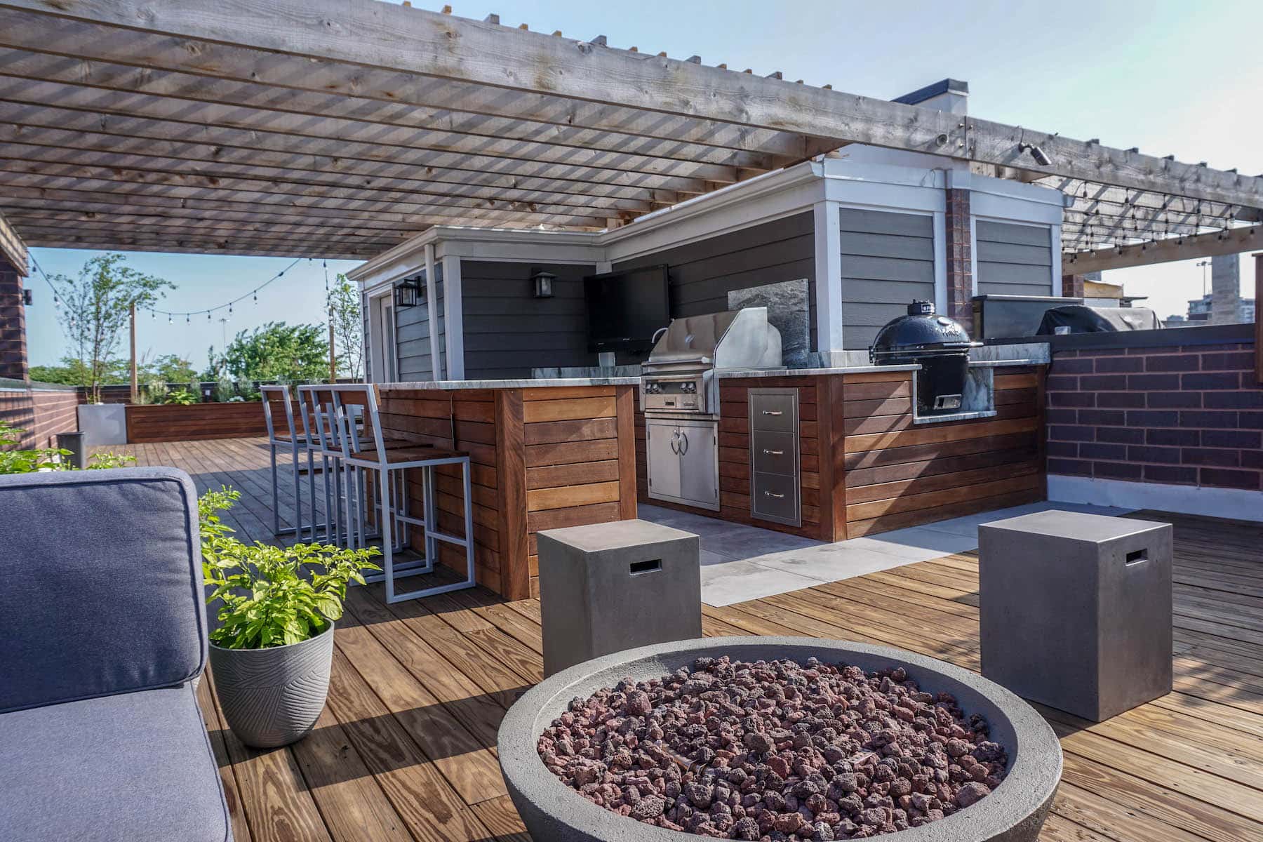 Rooftop Deck With Pergola Rooftop Deck With Pergola Denver CO