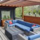 Rooftop Deck With Pergola outdoor TV planters Cherry Creek Denver CO