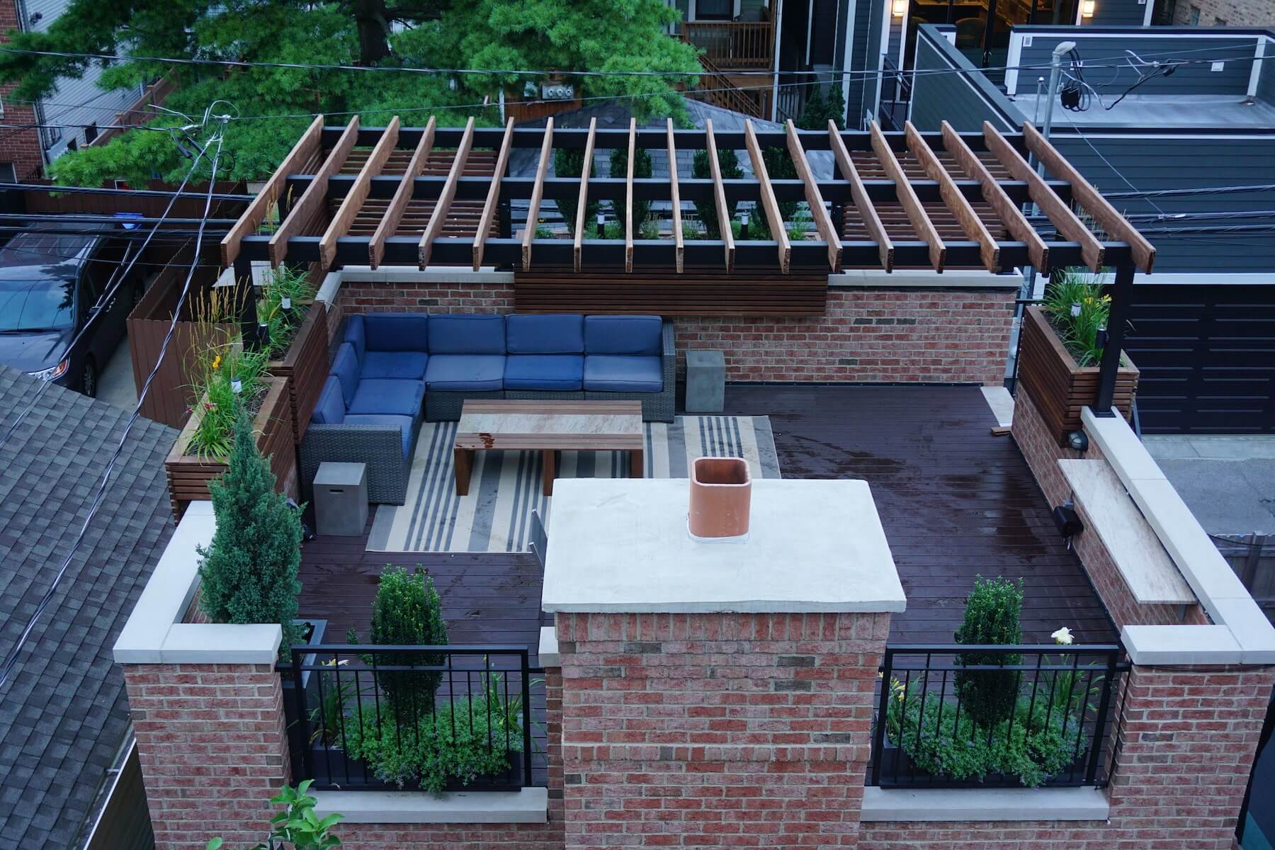 Pergola On Rooftop Deck Denver CO