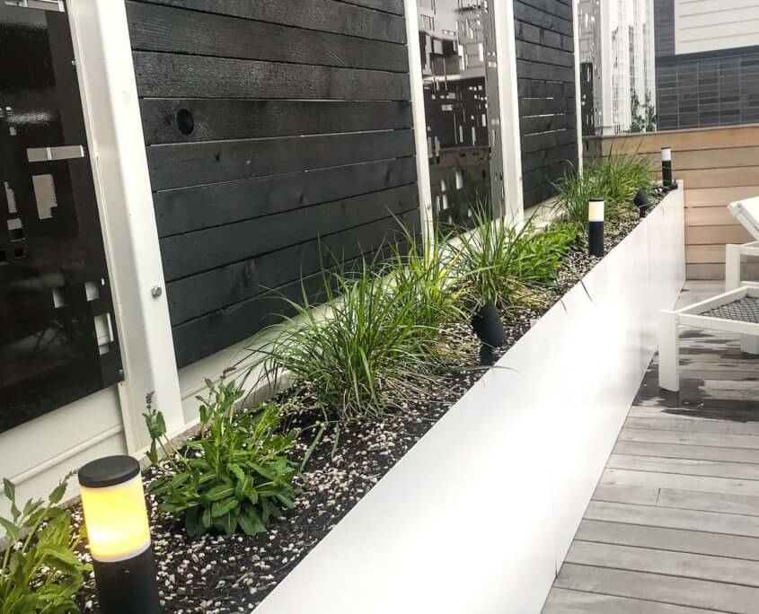 Privacy Wall & Planters Privacy Wall & Planters LoHi Denver, CO