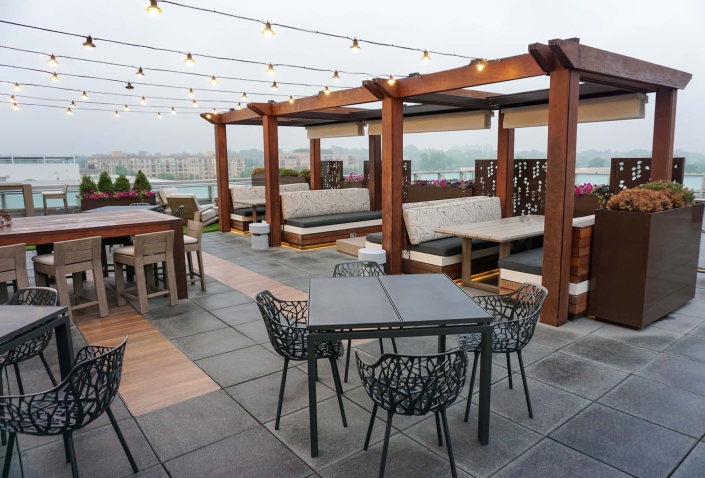 Commercial rooftop patio in Cherry Creek