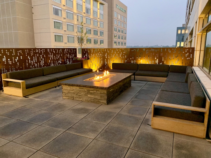 Fire Pit Seating Area in Cherry Creek