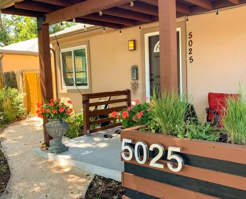 Porch Pergola And Planters Porch Pergola Planters Sunnyside Denver CO