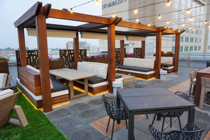 Rooftop sitting area Cherry Creek