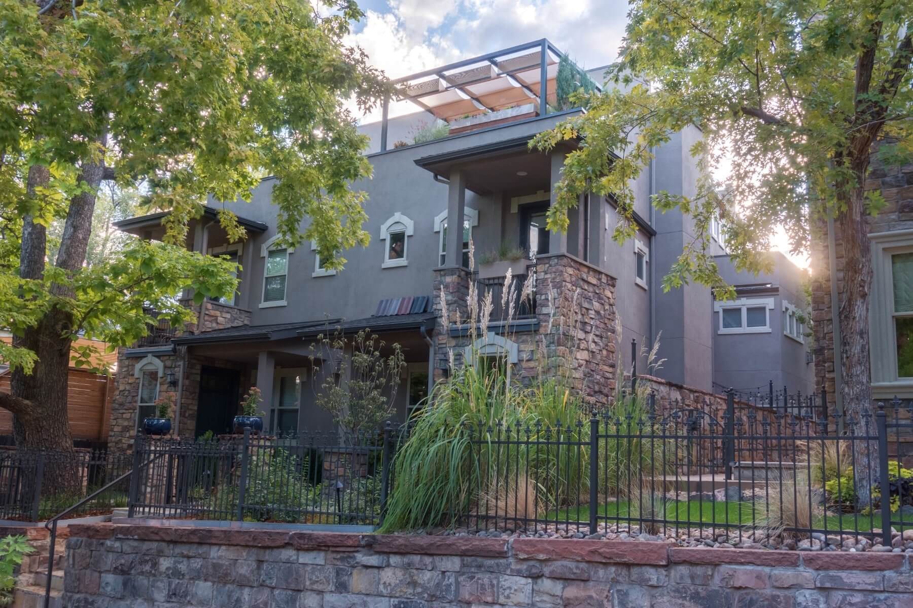 Front Landscape and Rooftop Deck Denver CO Front Landscape Rooftop Deck LoHi Denver CO