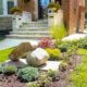 paver walkway stone entryway boulders plantings denver co