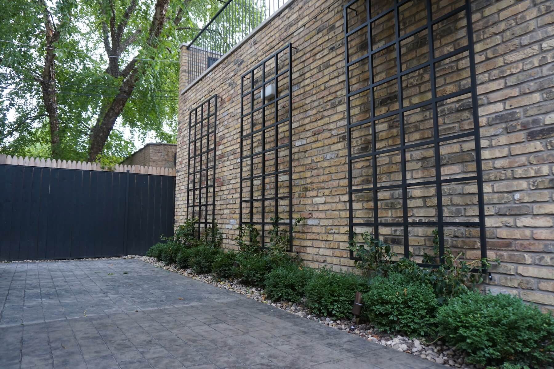 Paver Patio Wrought Iron Ivy Plantings Denver CO
