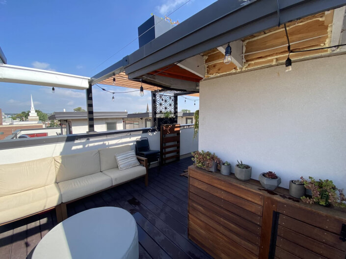Ipe Planters Lounge Area Ipe Planters Lounge Area Denver CO Five Points