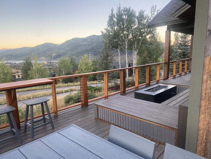mountain views from deck steamboat springs co