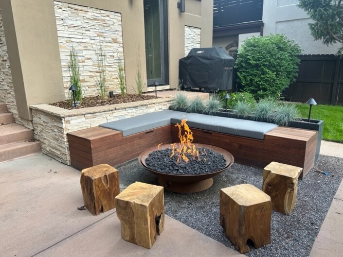 Gathering around the fire pit washington park denver co