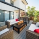 Lounge area with fire pit sloan's lake denver