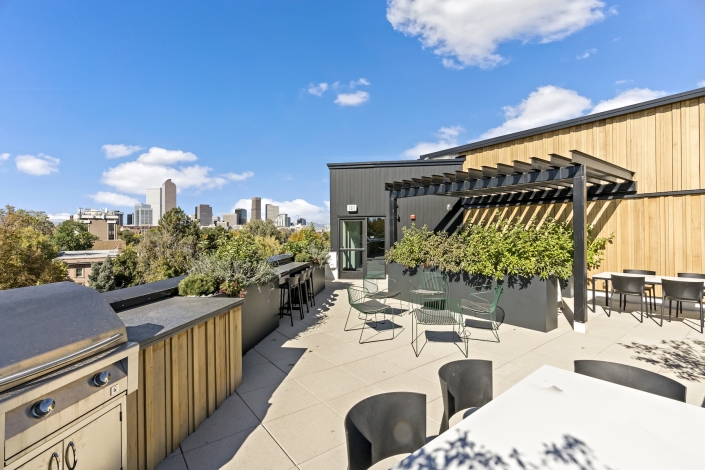Denver views from Condo Rooftop downtown denver