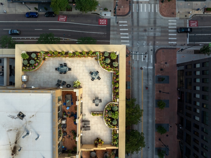 paver rooftop deck in denver