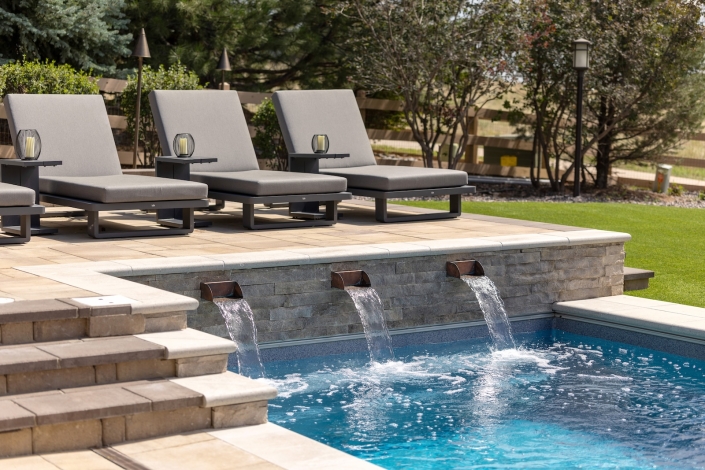 pool water feature in centennial co