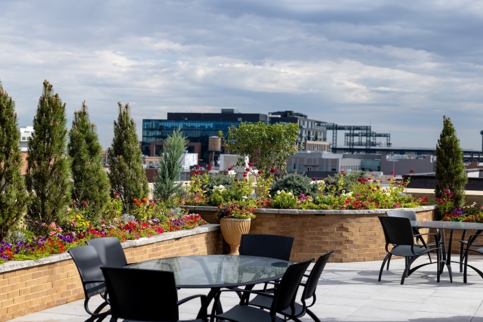 rooftop planters in lodo denver